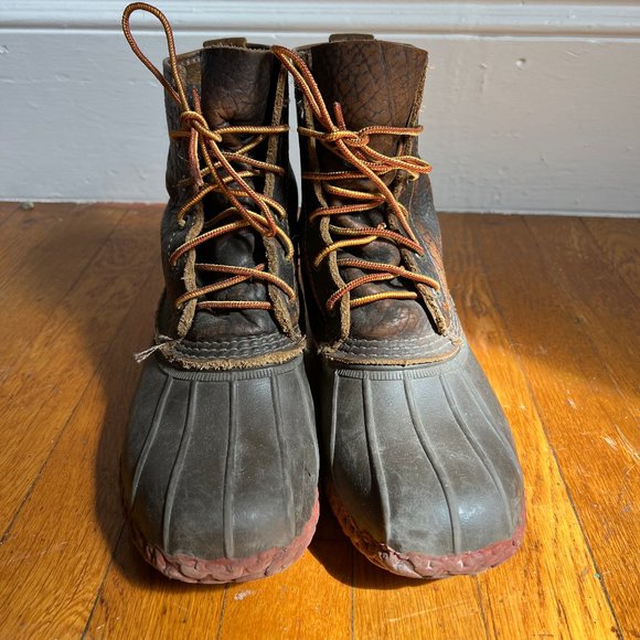 LL Bean Duck Boots, 8" Bison, - Picture 4 of 6